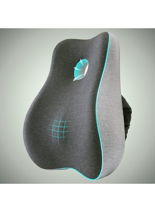 وسادة دعم لكرسي المكتب والسيارة وكرسي الألعاب - مسند ظهر لتقويم العظام من إسفنج رغوة الذاكرة بتصميم مريح لتخفيف آلام مع غطاء شبكي. (رمادي داكن) - pzsku/Z41B24AAE97FF3BFB1543Z/45/_/1739293010/cdef9cb1-9c60-4483-a5f8-f6d6b9b5a776