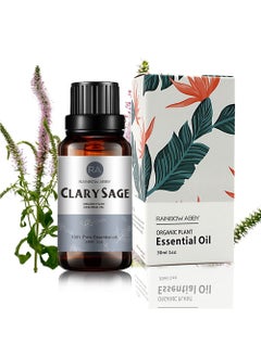 Clary Sage Essential Oil (30ML), 100% Pure Natural Organic Aromatherapy Clary Sage Oil for Diffuser, Massage, Skin Care, Yoga, Sleep