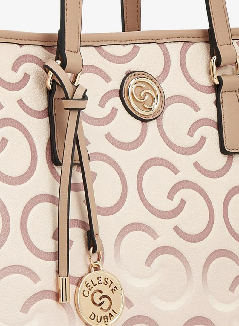Celeste TAUPE Celeste Grainy Pu Shopper for Women | Best Price UAE