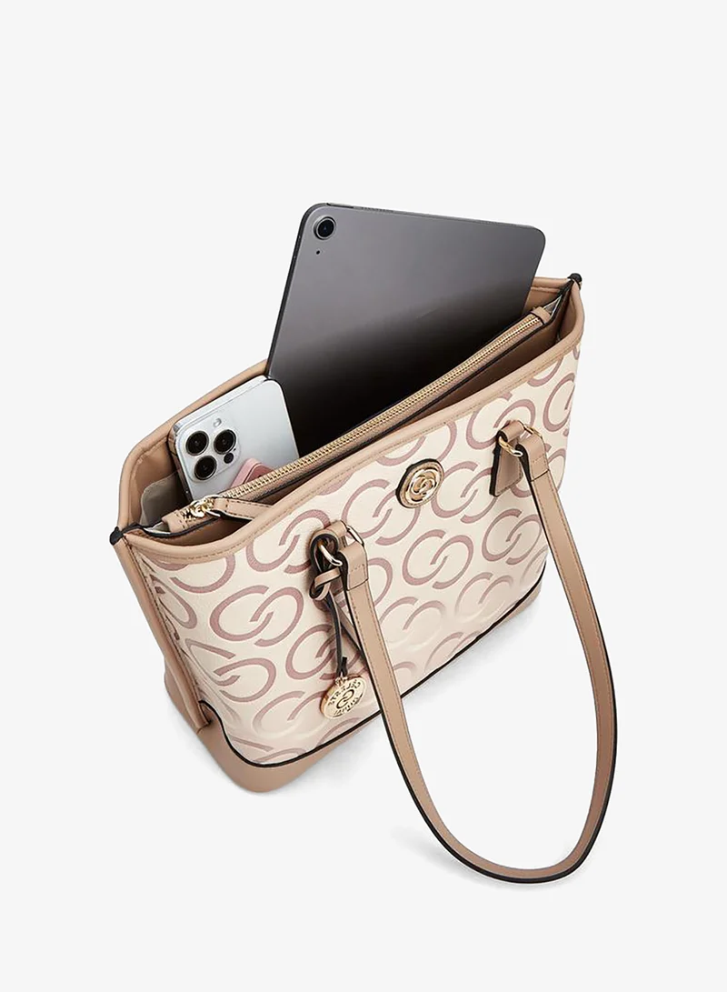 Celeste TAUPE Celeste Grainy Pu Shopper for Women | Best Price UAE