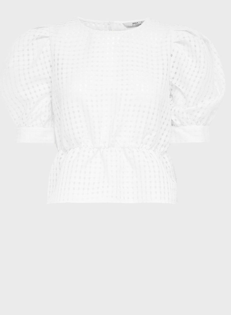 اونلي بلوزة شفافة بتصميم جرس - Image 1