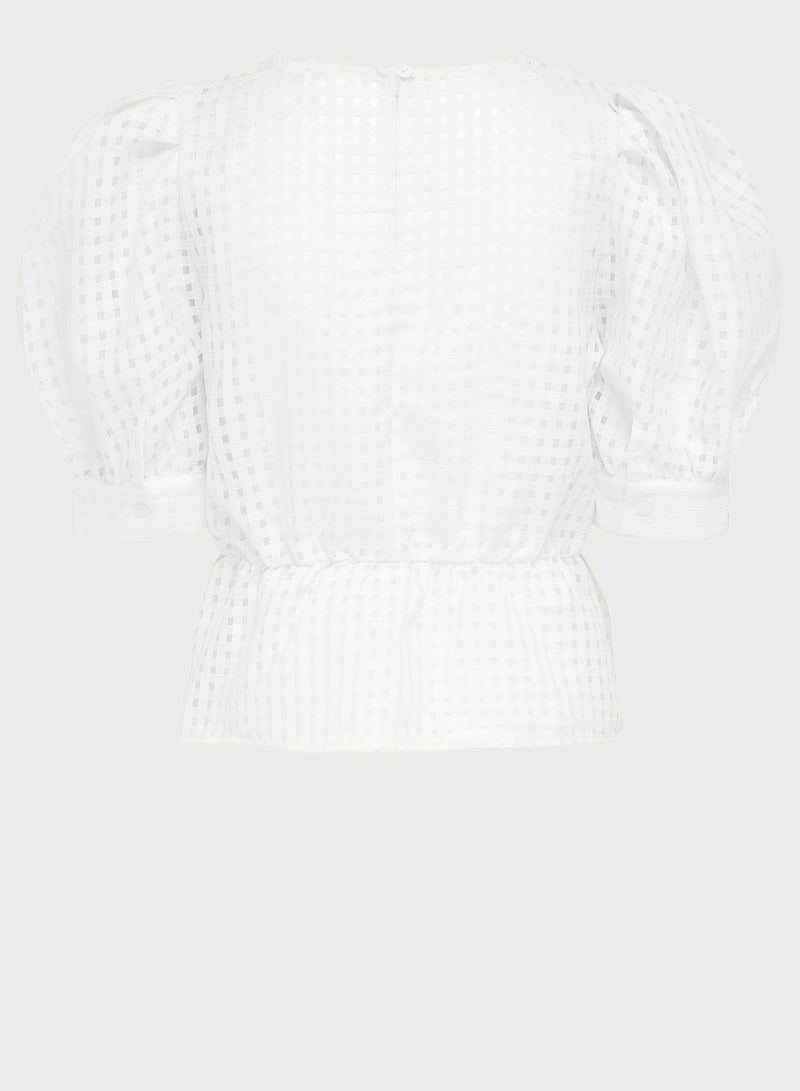 اونلي بلوزة شفافة بتصميم جرس - Image 2