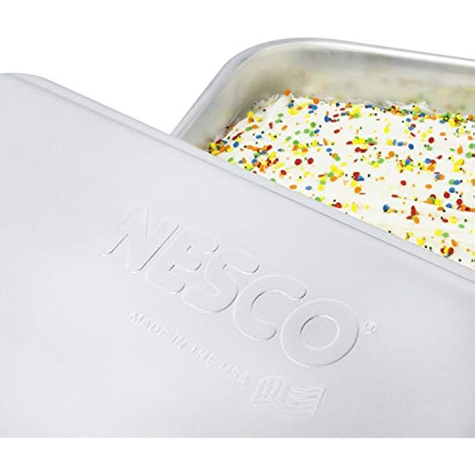 Nesco Aluminum Cake Pan with Classic Lid - Image 2