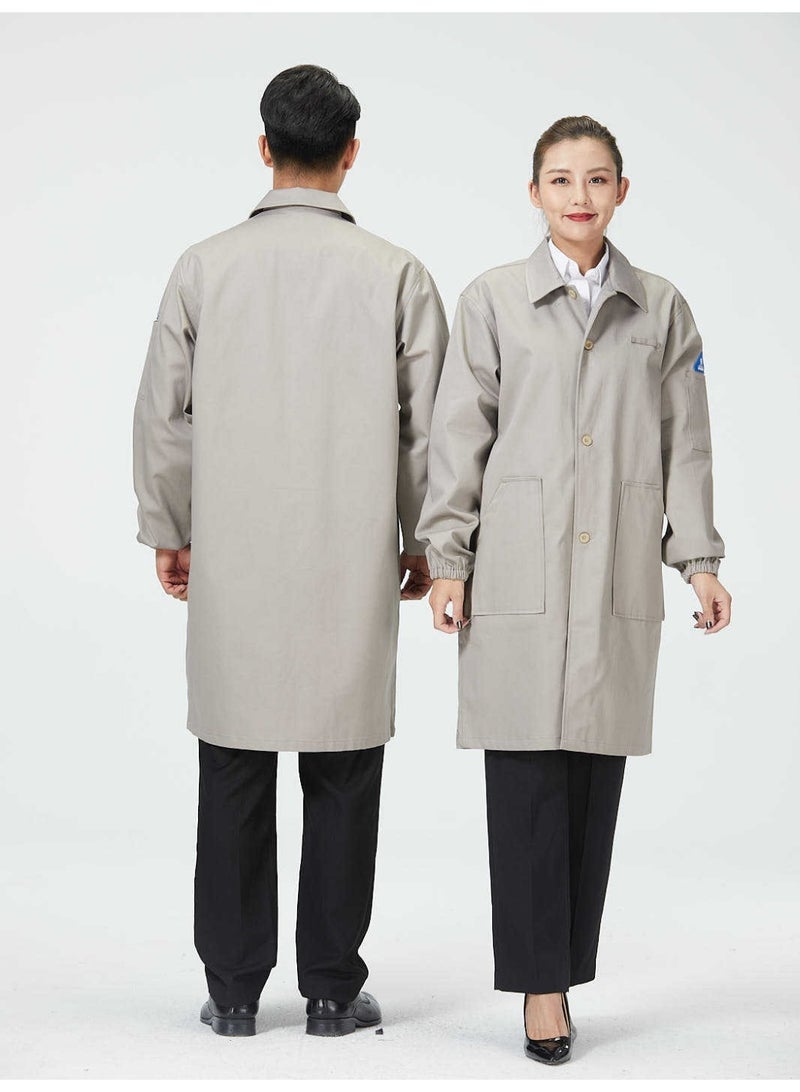 NIBEMINENT Long Coat Workwear Dirty Resistant Four Seasons Labor Protection Clothing Cargo Mover Uniform - Image 2