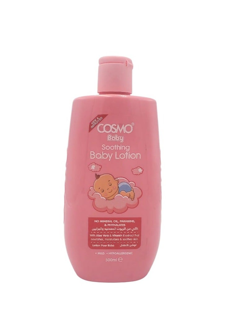 COSMO Soothing Body Lotion With Chamomile Aloe Vera And Vitamin E Extract 500 Ml