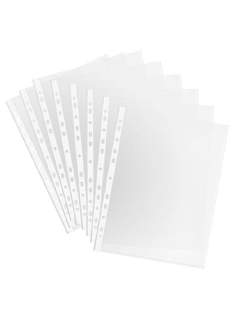 Generic 21.5 x 28 cm Sheet Protectors for 3-Ring Binder - Heavy Duty Clear Sheet Protectors - Plastic Binder Protectors - Binder Cover Organizer - Document Protectors - Photo Card Protectors (Pack of 100)  - Image 1