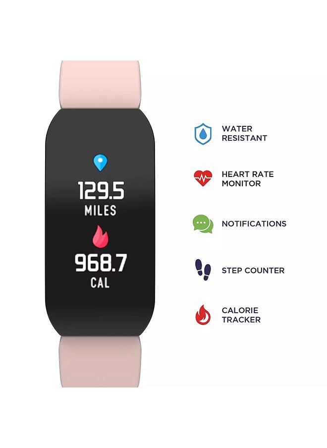 Active Fitness Tracker Black Case Silicone Blush Strap - pzsku/Z41B2845DC878BEB69ECFZ/45/_/1709285605/338efd3f-a49c-4f87-b326-6e3dd71db8c3