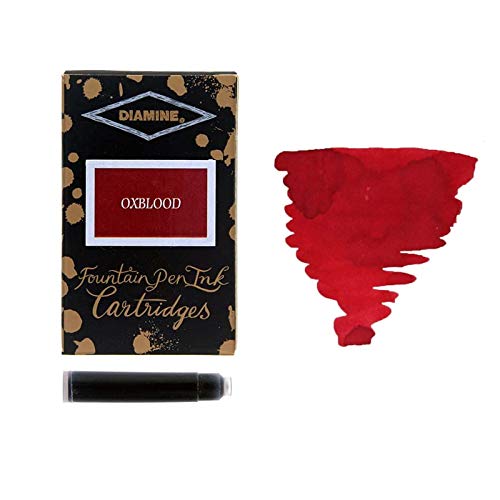Diamine Pk/18 DIAMINE Fountain Pen Ink Cartridges, OXBLOOD - Image 3