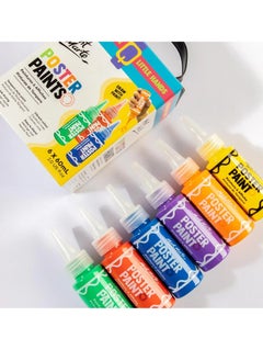 Mont Marte 6-Piece Poster Paint 60ml Content Per Bottle Multicolour  - Image 2
