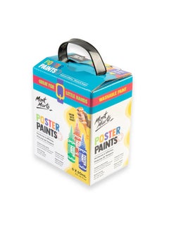 Mont Marte 6-Piece Poster Paint 60ml Content Per Bottle Multicolour  - Image 5