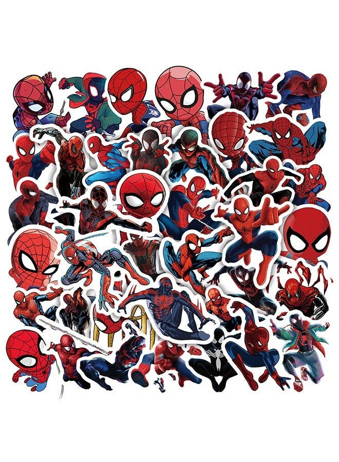50 Pcs Spider-Man Theme Stickers - Vinyl Waterproof Stickers for Water Bottles Laptop Phone Computer Guitar, Gifts for Teens, Girls, Fans - Image 5