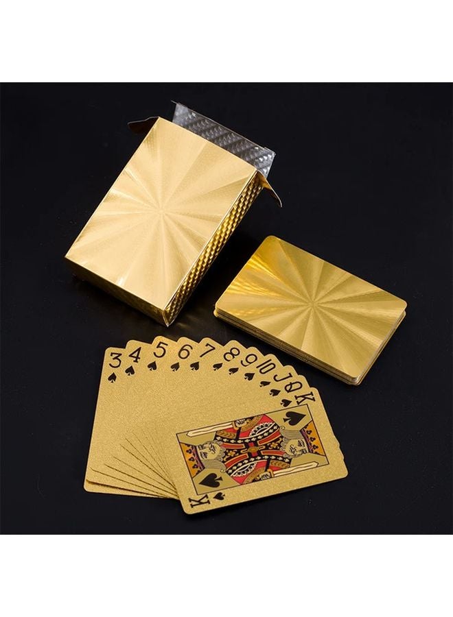 Golden Radium Color High Refractive Index Plastic Waterproof Playing Cards with Elegant Box - Image 5