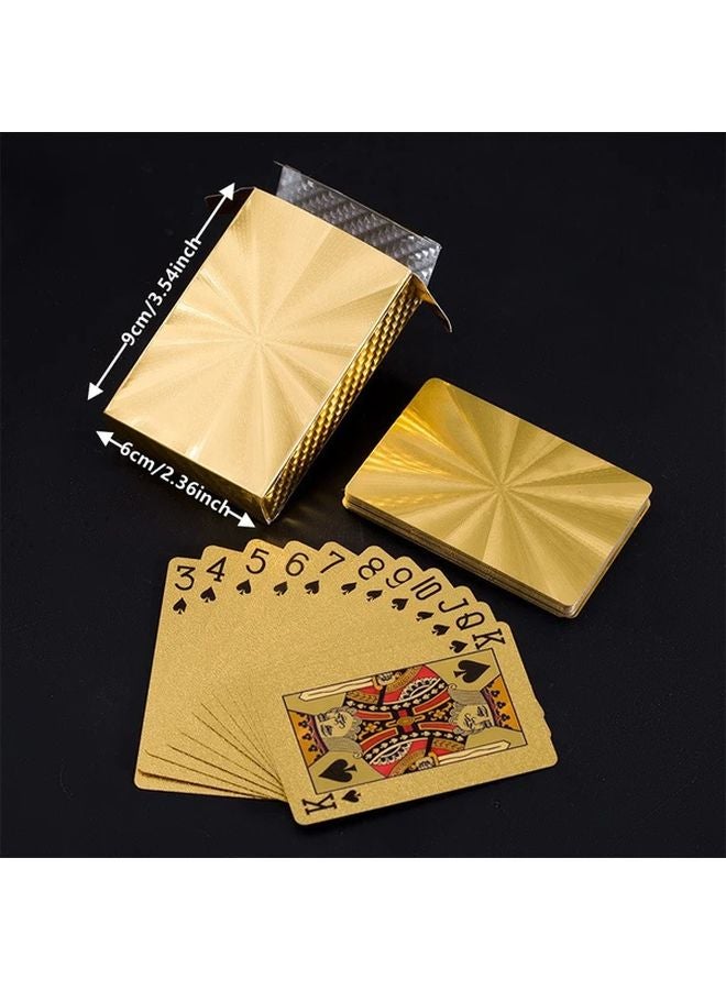 Golden Radium Color High Refractive Index Plastic Waterproof Playing Cards with Elegant Box - Image 4