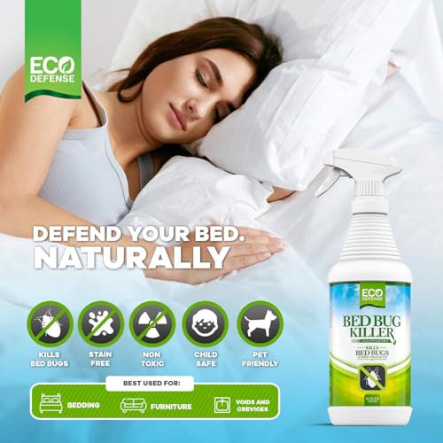 Eco Defense Bed Bug Killer - Bed Bug Spray & Dust Mite Spray - Natural Treatment - 16 Oz - Image 3