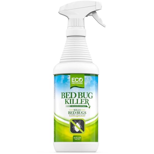 Eco Defense Bed Bug Killer - Bed Bug Spray & Dust Mite Spray - Natural Treatment - 16 Oz - Image 1