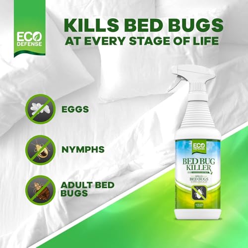 Eco Defense Bed Bug Killer - Bed Bug Spray & Dust Mite Spray - Natural Treatment - 16 Oz - Image 4