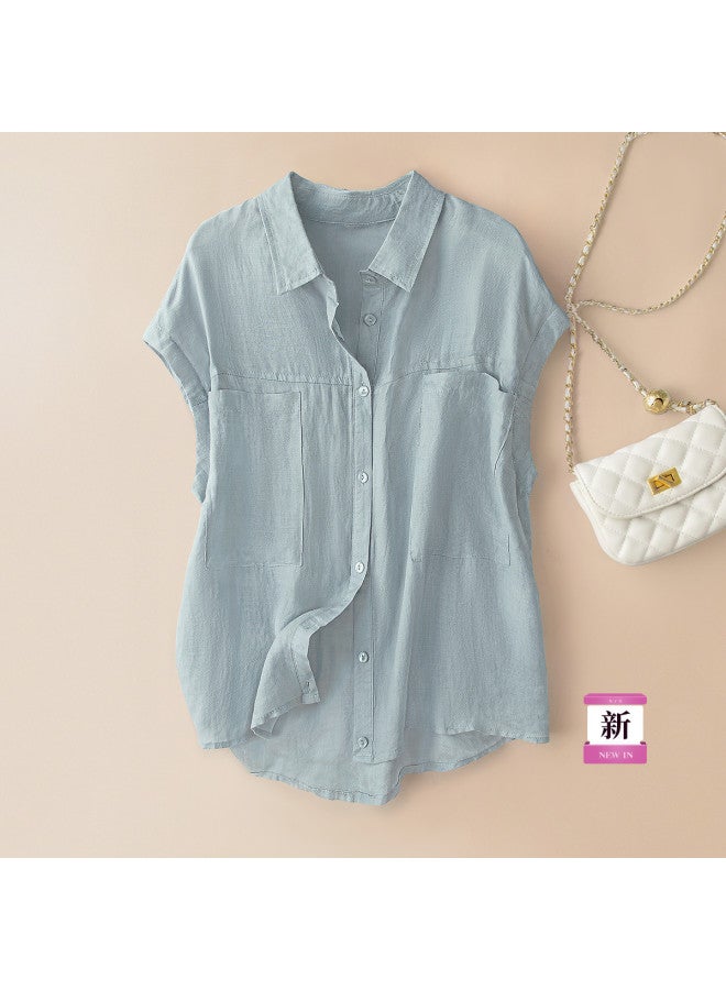 Cypress House new 2025 Summer Women's Fashion Office Blouse With Plus Sizes Available - Image 2