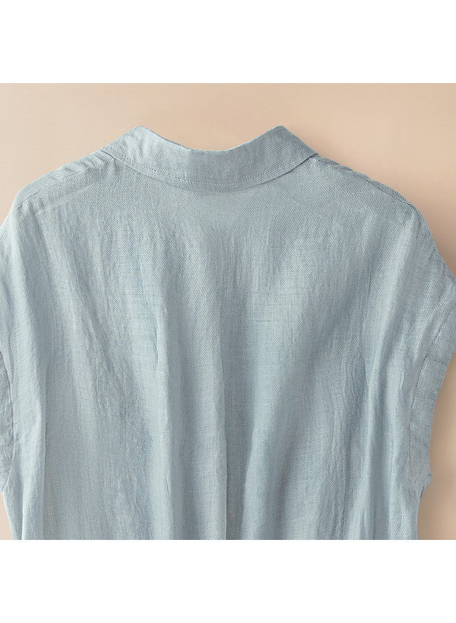 Cypress House new 2025 Summer Women's Fashion Office Blouse With Plus Sizes Available - Image 5