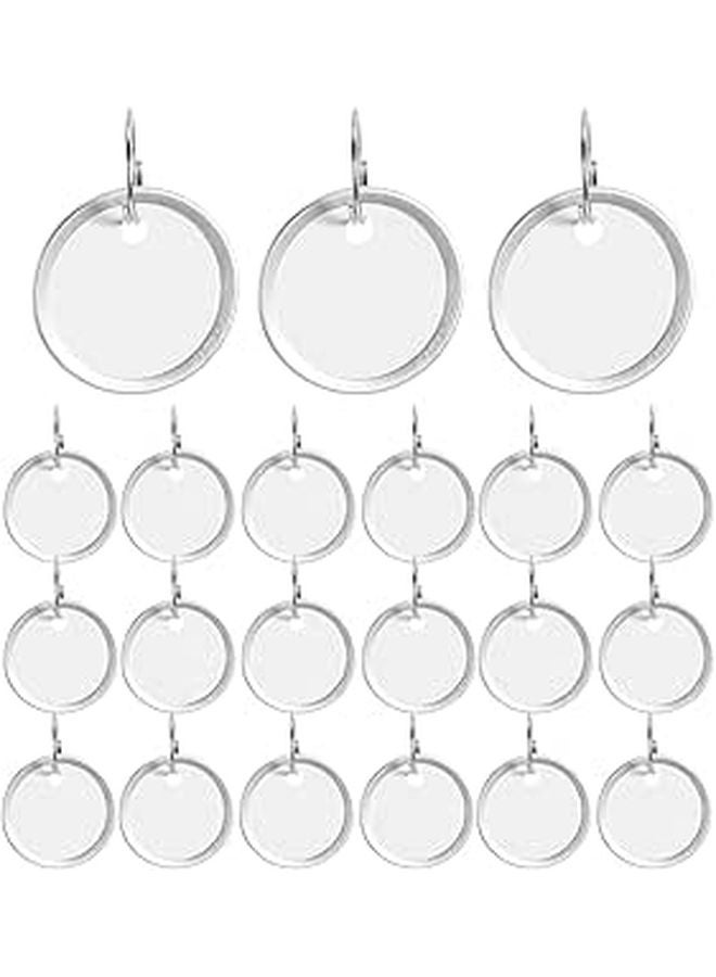 100 Pack White Round Metal Rimmed Key Tags With Rings Writable Labels For Organizing Keys Tools - Image 1