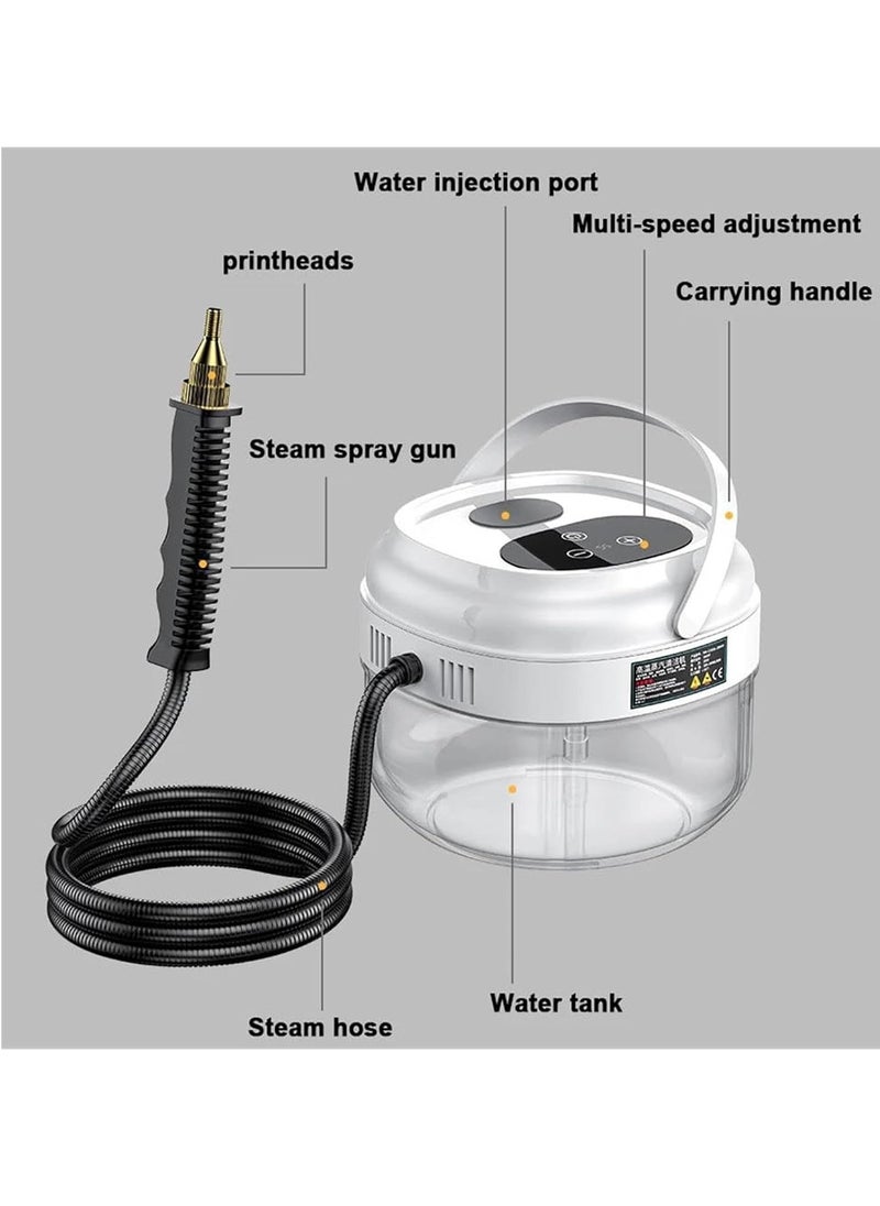 XiuWoo - Professional Portable Multifunctional Electric Handheld Steam Cleaner, High Temperature Steamer, Steam Cleaning Machine,6 gears adjustable,3Bar high pressure, 105° steam, 1500ml, LED Screen - Image 1