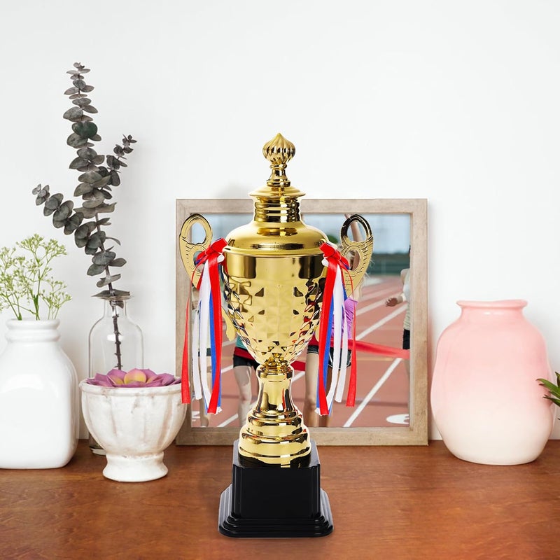 Fasmov Large Trophy Cup, Gold Trophy Award Cup for Sports, Tournaments, Competitions, 1st Place Award, Ceremony Celebration Party Gift, 14.5 inches - Image 5
