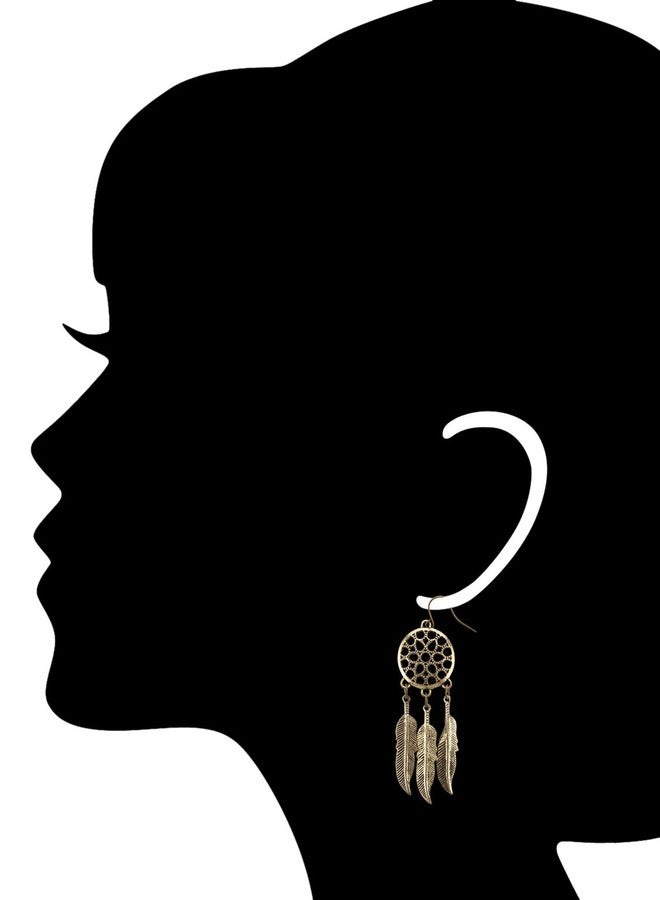 Fabula by OOMPH Jewellery Earrings for Women & Girls, Gold - Image 2