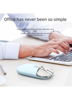 Generic M203 Wireless Mouse Bluetooth Dual-mode Mute Girl Cute Pink Laptop Office Home Charging Mouse-Specifications:M203 Milk Tea Wireless 2.4g  - Image 4