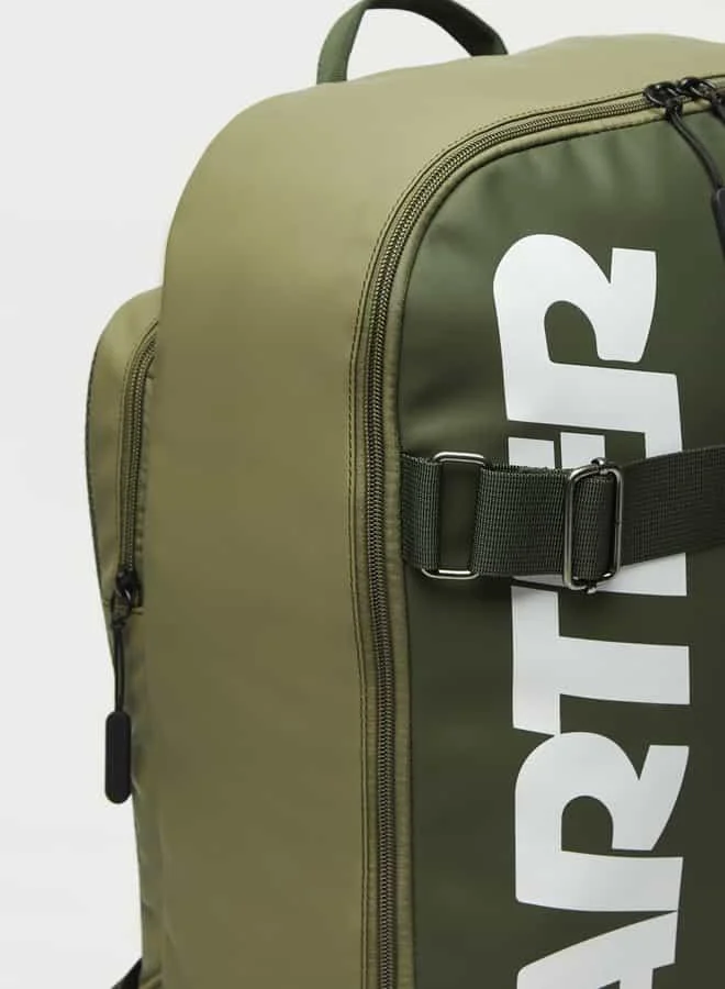 STARTER Starter Printed Backpack with Adjustable Shoulder Straps and Zip Closure