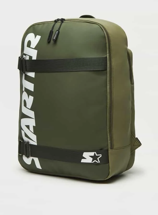 STARTER Starter Printed Backpack with Adjustable Shoulder Straps and Zip Closure