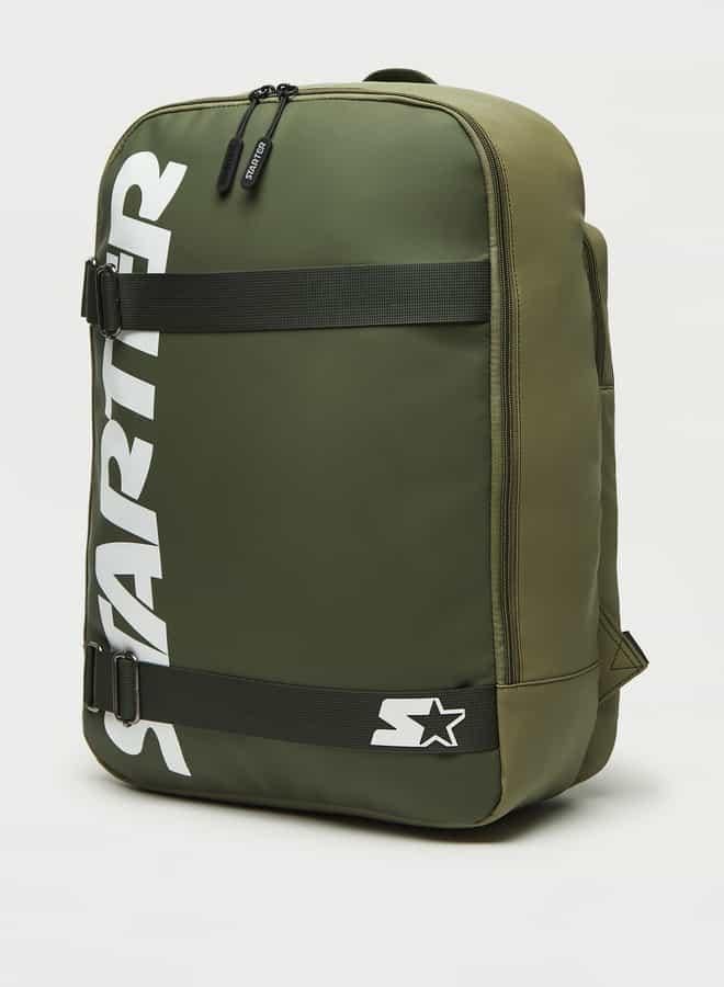 ستارتر حقيبة ظهر ستارتير مطبوعة بحمالات قابلة للتعديل وإغلاق بسحاب - Image 3