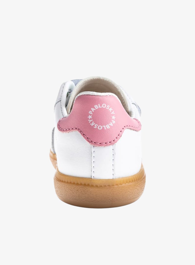 Pablosky Girls Textured School Shoes With Hook & Loop Closure - Image 3