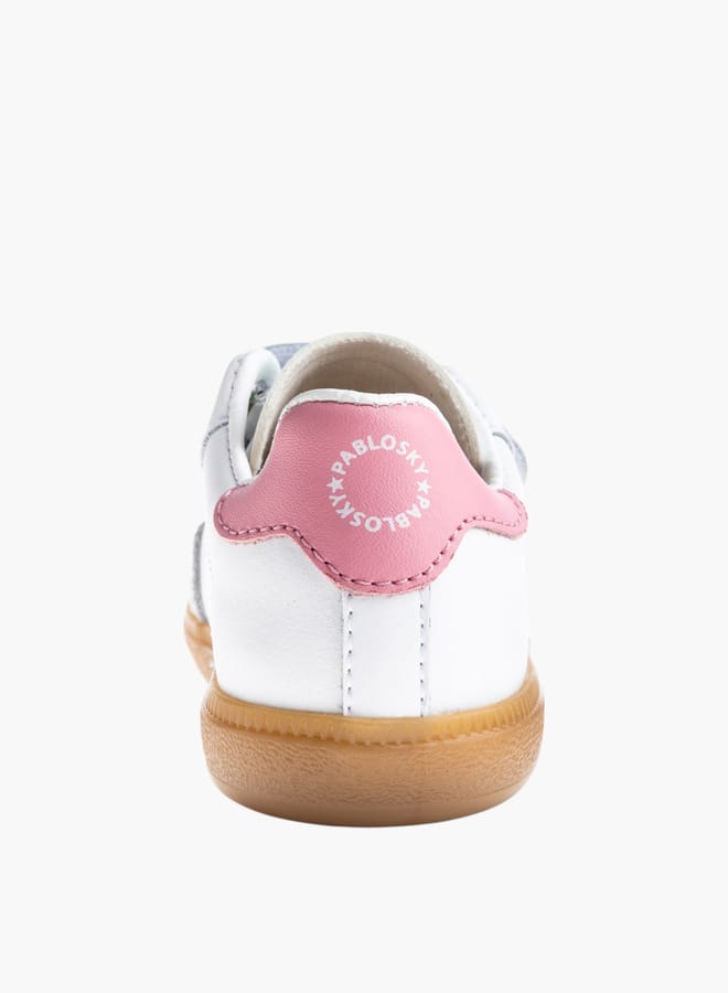 Pablosky Girls Textured Shoes With Hook & Loop Closure  - Image 3