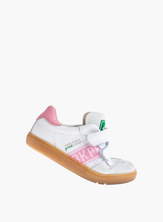 Pablosky Girls Textured Shoes With Hook & Loop Closure  - Image 5
