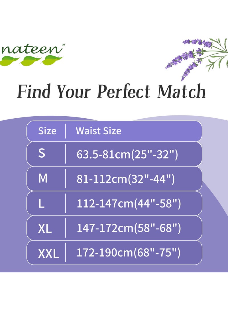 هوسبين حفاضات ناتين هوسبين سوبريم لسلس البول للبالغين للنساء والرجال، حفاضات سحب للبالغين مقاس XL، سراويل فترة للنساء. مقاس الخصر 147-172 سم، 14 قطعة من حفاضات سراويل الليل للبالغين. - Image 5