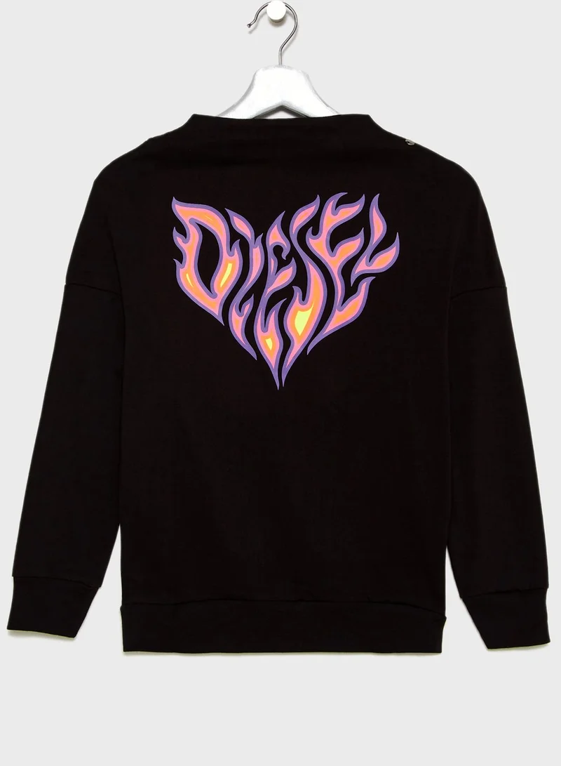 DIESEL Teen Printed Sweatshirt