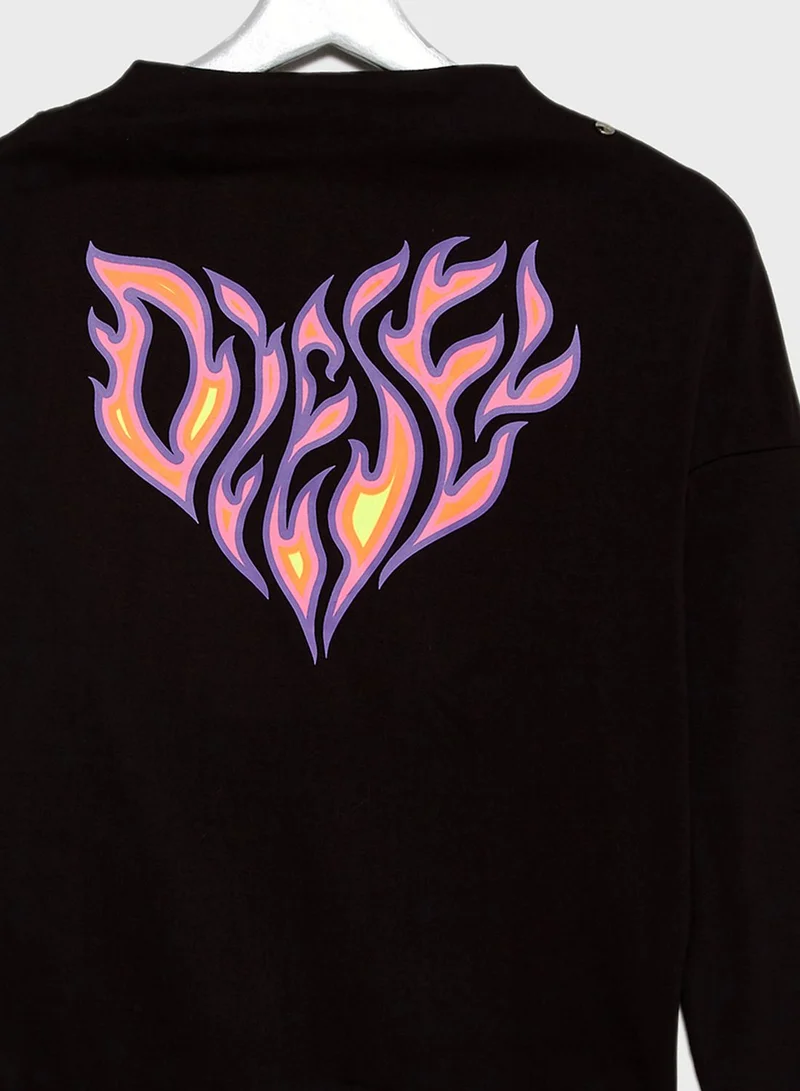 DIESEL Teen Printed Sweatshirt