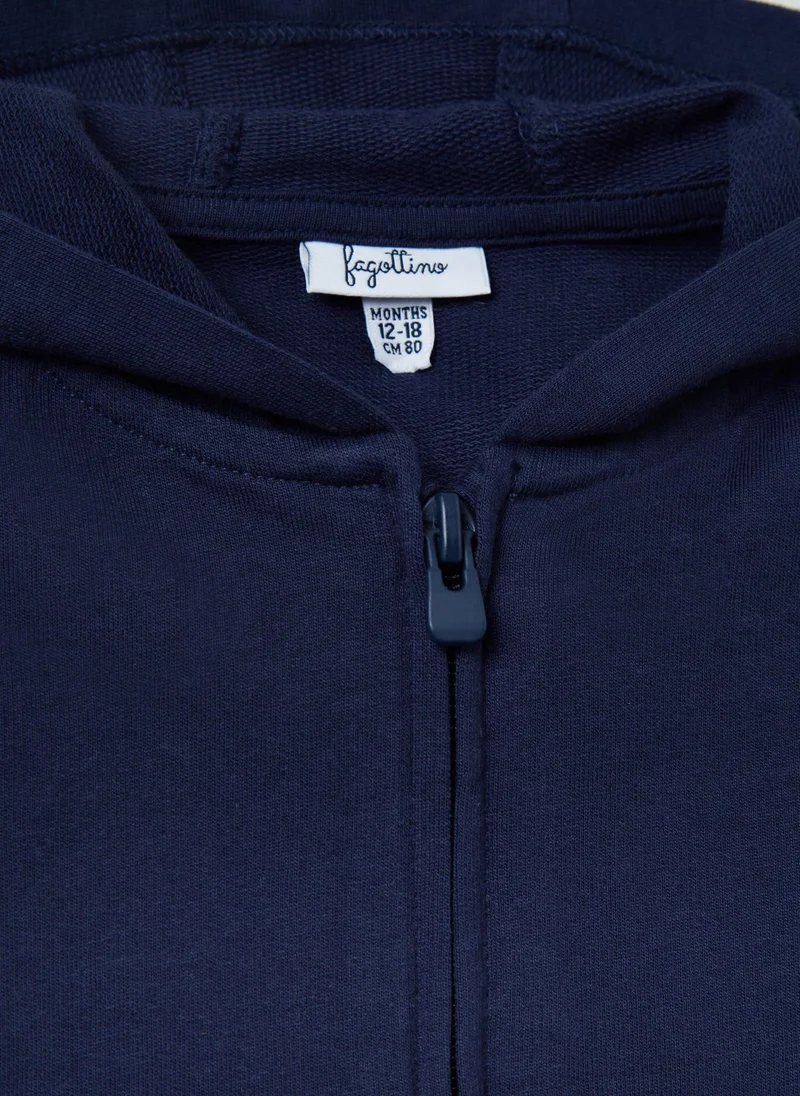 Ovs French Terry Full-Zip Hoodie