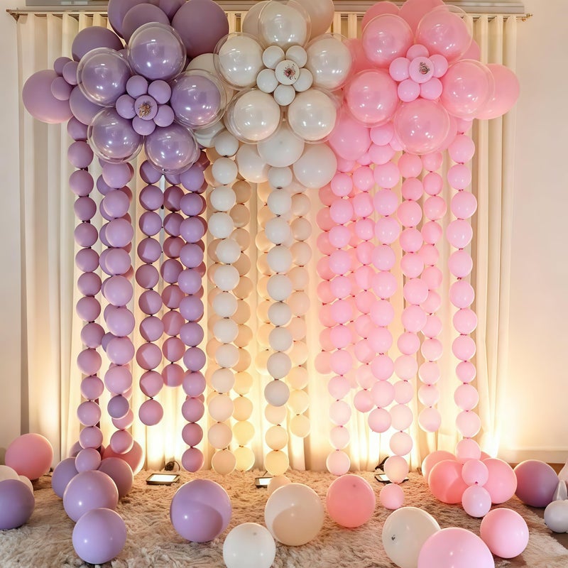 Govpy Pastel Pink Linking Balloons, 100PCS 6 Inch Small Baby Pink Link Balloons for Making Balloon Wall Heart Arch, Quick Linked Balloon for Girls Wedding Birthday Baby Shower Valentine's Party Decorations - Image 5