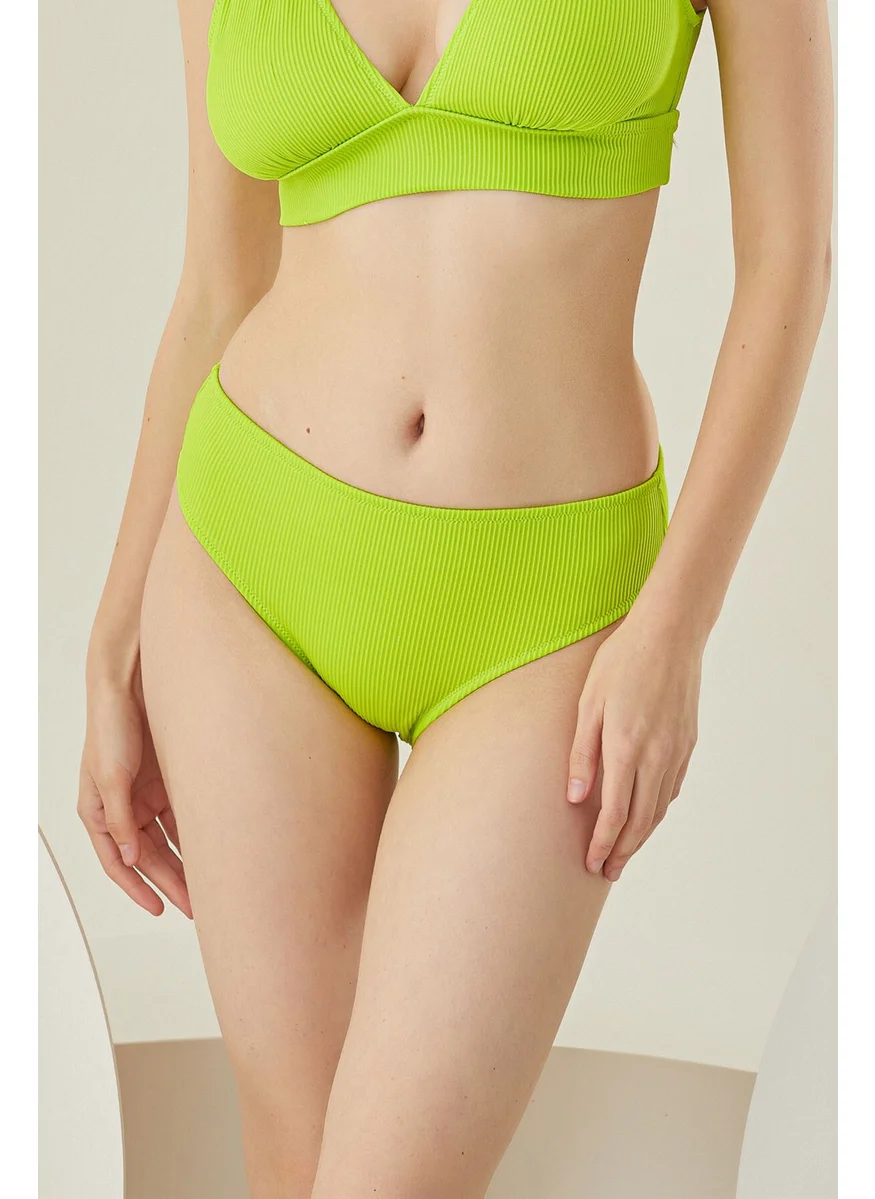 loya Green Reps High Waist Single Bottom Bikini
