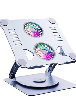 Laptop Stand, Adjustable Cooling Pad, 360 Degree Rotation, Aluminum Cooler Stand for Desk, Multi-Angle Compatible with MacBook Air Pro, All Notebooks 10-15.6" - pzsku/Z41B382662ECDBE742567Z/45/_/1698718442/055dab68-33b8-4bb0-819b-f9b4fac2f40a