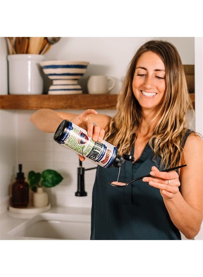 BARLEAN'S Liquid Flaxseed, Borage & Algae Oils Omega 3 Supplement, Pomegranate Blueberry Flavor, Vegan EPA & DHA from Algal Oil, Flax Oil and Borage Seed Oil with 3,980 mg of Omega-3-6-9, 16 oz - Image 4