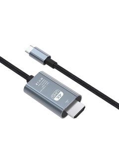هيكسابيكس كابل USB Type C إلى HDMI مضفر من النايلون بدقة فائقة 4K@60Hz للهواتف المحمولة والأجهزة اللوحية وأجهزة iPad وأجهزة الكمبيوتر المحمولة بطول 2 متر (6.6 قدم)  - Image 5