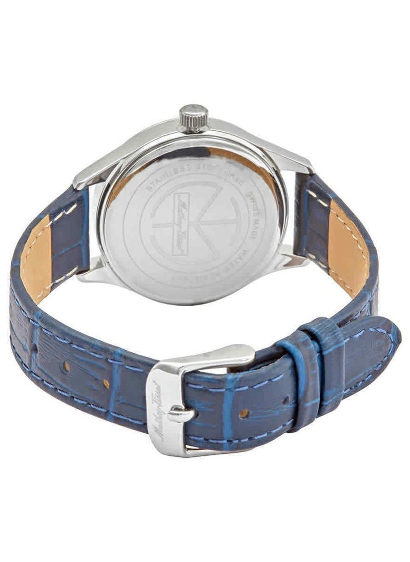Mathey-Tissot Urban Blue Dial Blue Leather Men's Watch H411ABU  - Image 3