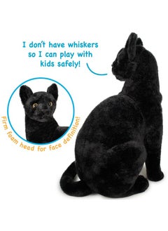 فياهارت دمية محشوة على شكل قطة سوداء من إنتاج Tigerhart Toys مقاس 13 بوصة  - Image 5