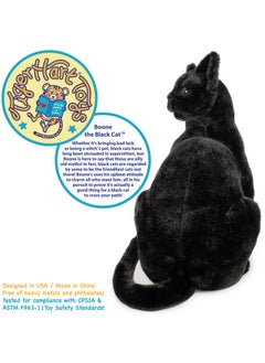 فياهارت دمية محشوة على شكل قطة سوداء من إنتاج Tigerhart Toys مقاس 13 بوصة  - Image 3