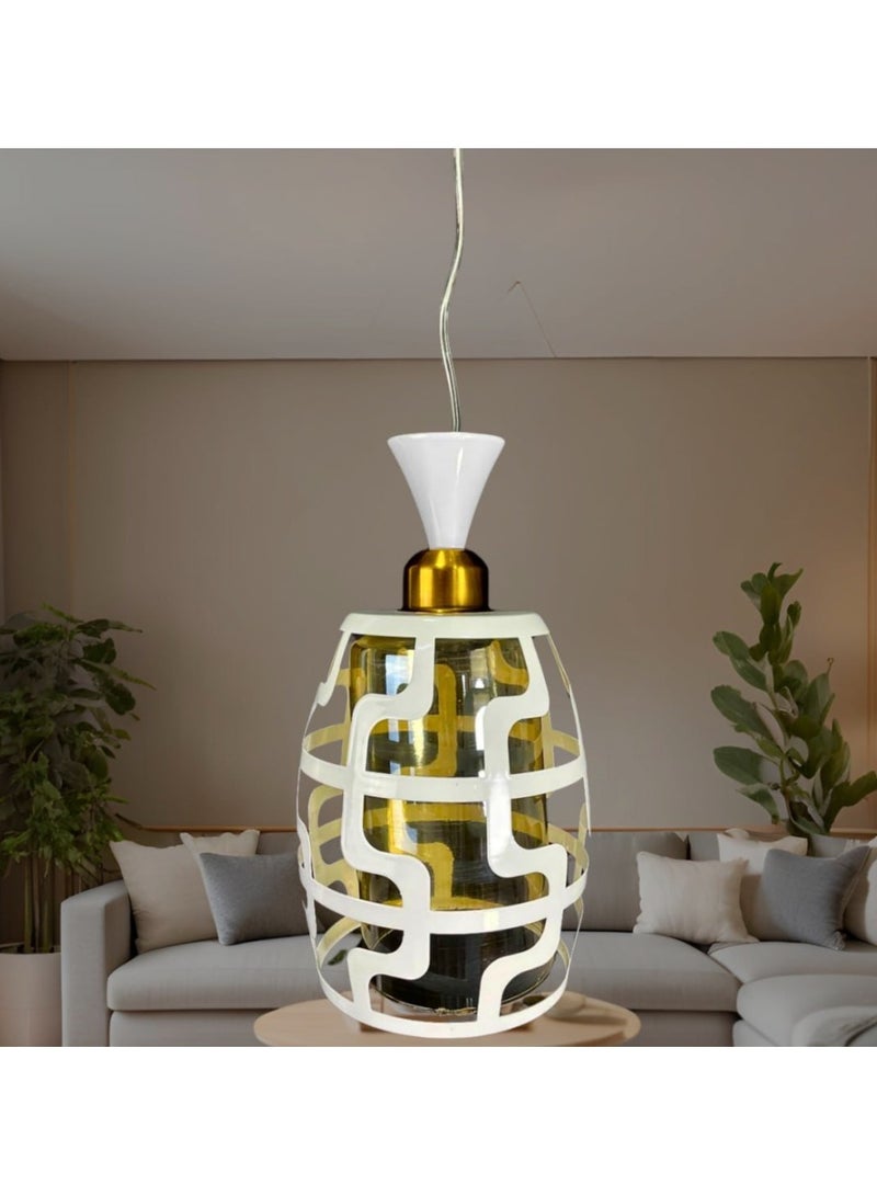 Modern single metal pendant, 1 bulb, code 101