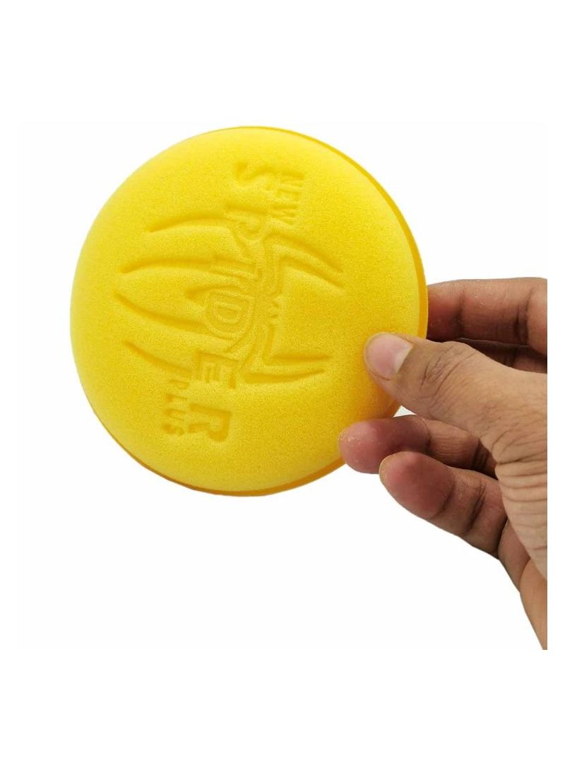 Generic Car Care Wax Applicator Pad Car Applicator Pads Foam Applicator Pad  Washable Car Polish Sponge 3 Pcs Set  - Image 2