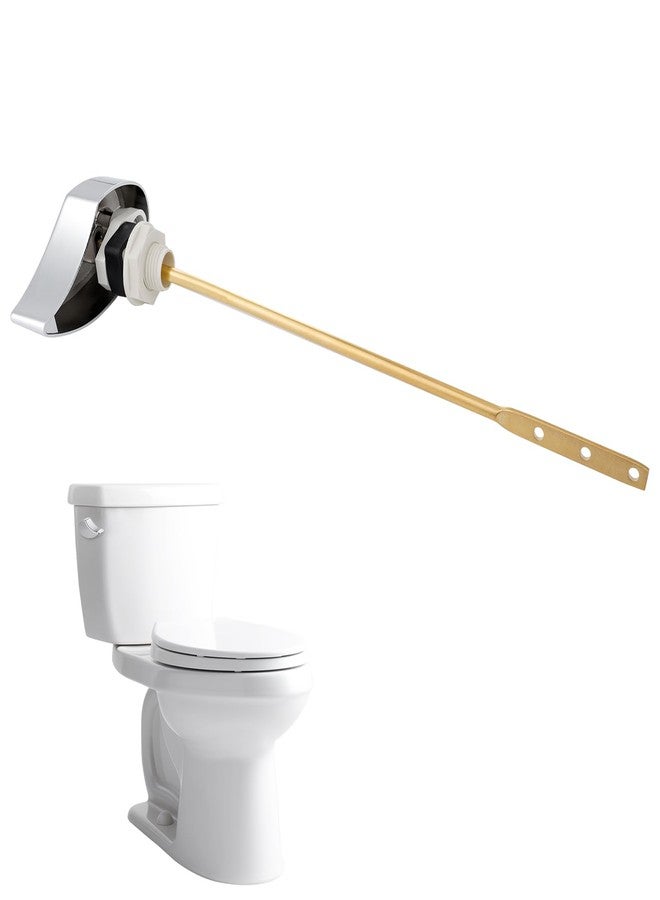 Hibbent Toilet Handle Replacement Compatible with TOTOTHU004-CP Trip Lvr for ST701, CST854, CST884,Side Mount Toilet Flush Handle, Flush Tank Lever, Chrome - Image 1