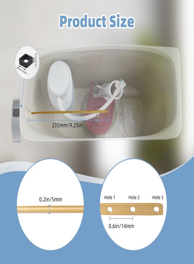 Hibbent Toilet Handle Replacement Compatible with TOTOTHU004-CP Trip Lvr for ST701, CST854, CST884,Side Mount Toilet Flush Handle, Flush Tank Lever, Chrome - Image 4