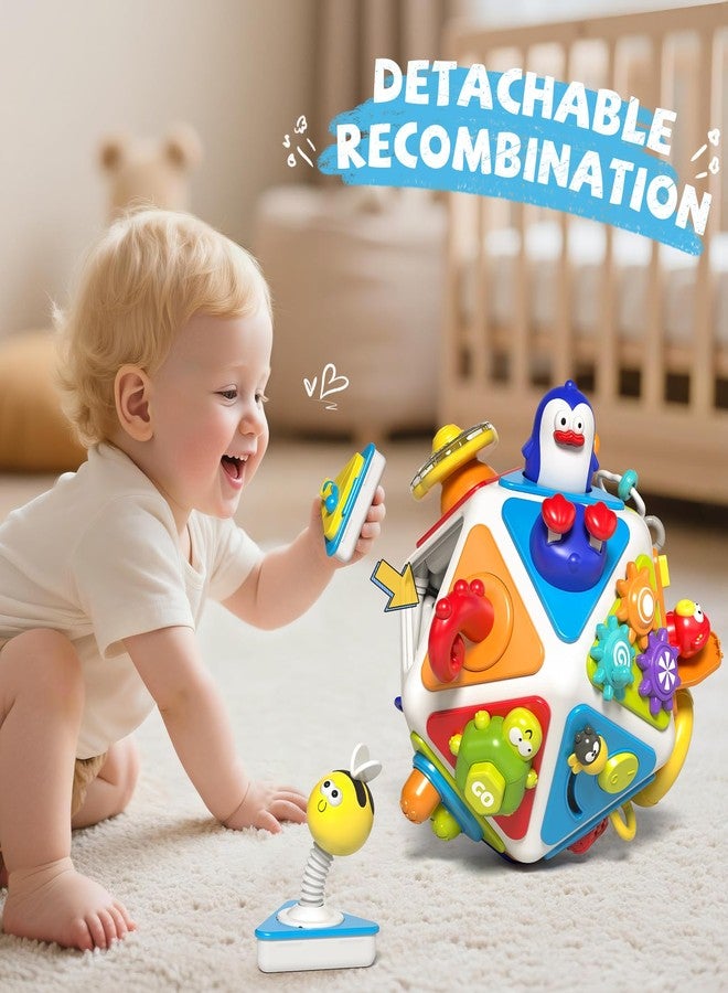 MEWOCHEE 20-in-1 Toddler Busy Board Cube Toys, Early Educational Montessori Sensory Toy for Toddler 1-3, Montessori Toys for 1 2 Year Old Boys Girls Kids, Travel Toy Gifts for 1 2 Year Old Boy Girl - Image 2